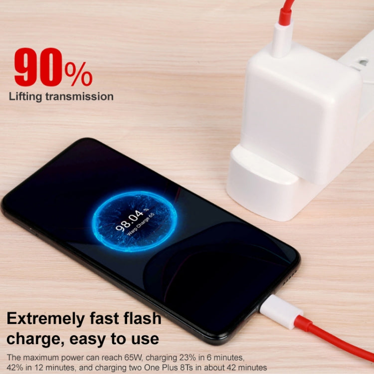 65W Warp Flash Charging Mobile Phone Adapter, Style:65W Charger+1m Fast Charging Cable - Mobile Accessories by buy2fix | Online Shopping UK | buy2fix