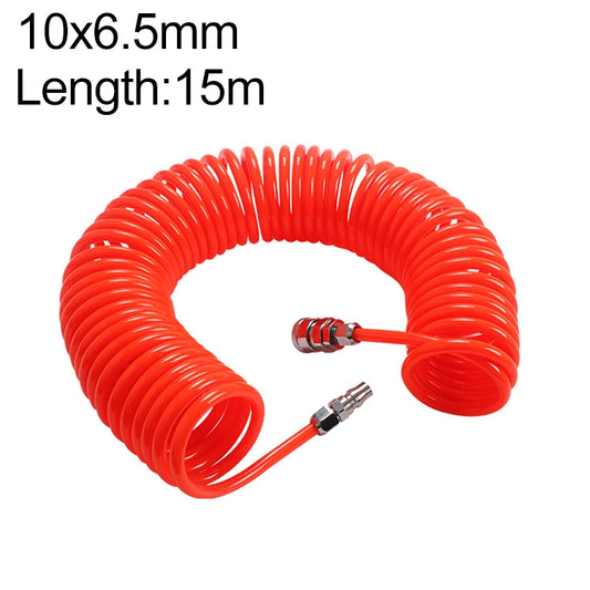 LAIZE Compressor Air Flexible PU Spring Tube with Connector, Specification:10x6.5mm, 15m -  by LAIZE | Online Shopping UK | buy2fix