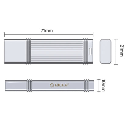 ORICO USB Solid State Flash Drive, Read: 520MB/s, Write: 450MB/s, Memory:256GB, Port:Type-C(Silver) - USB Flash Drives by ORICO | Online Shopping UK | buy2fix