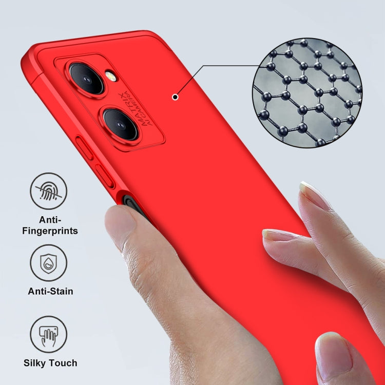 For Realme C33 GKK Three Stage Splicing Full Coverage PC Phone Case(Red) - Realme Cases by GKK | Online Shopping UK | buy2fix