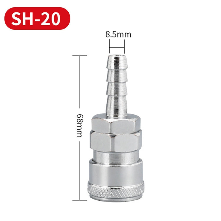 LAIZE SH-20 10pcs C-type Self-lock Air Tube Pneumatic Quick Fitting Connector -  by LAIZE | Online Shopping UK | buy2fix