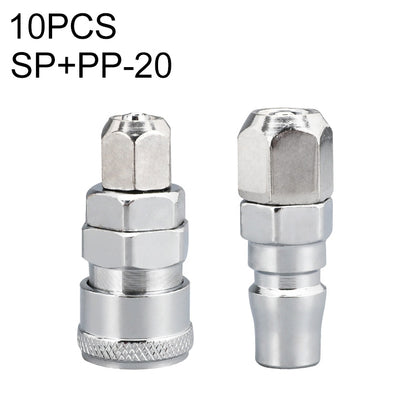 LAIZE SP+PP-20 10pcs C-type Self-lock Air Tube Pneumatic Quick Fitting Connector -  by LAIZE | Online Shopping UK | buy2fix