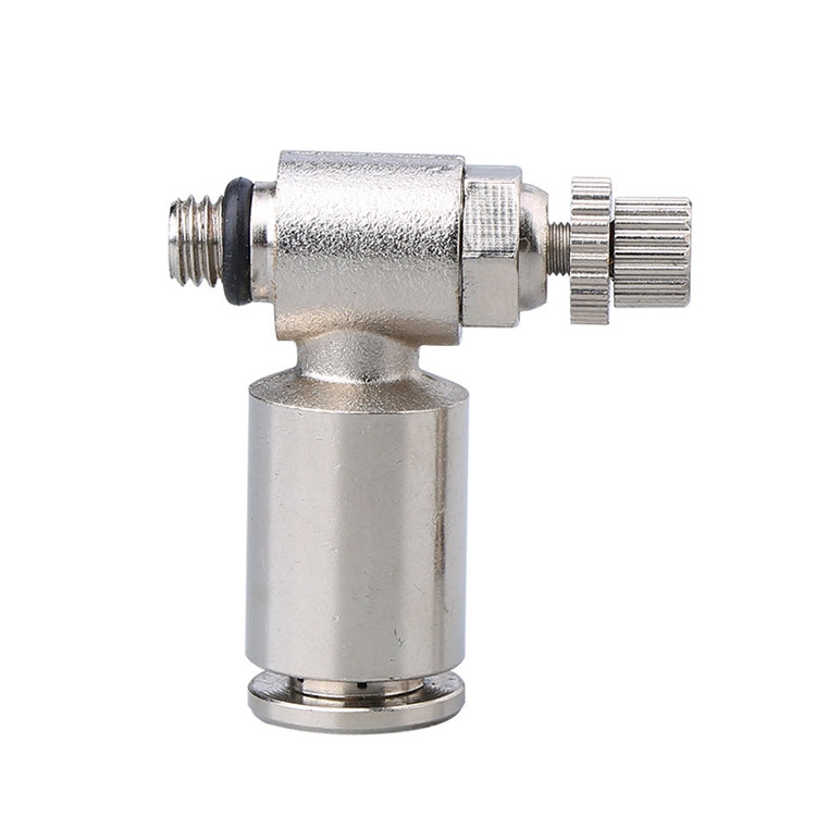 SL8-03 LAIZE Nickel Plated Copper Male Thread Throttle Valve Pneumatic Connector -  by LAIZE | Online Shopping UK | buy2fix
