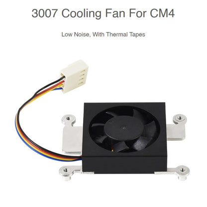 Waveshare Dedicated 3007 Cooling Fan for Raspberry Pi Compute Module 4 CM4, Power Supply:5V - Other Accessories by WAVESHARE | Online Shopping UK | buy2fix