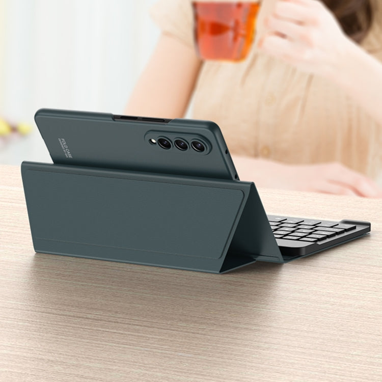 For Samsung Galaxy Z Fold3 5G / Fold4 5G / Mate X2 / Mate XS 2 GKK Magnetic Folding Bluetooth Keyboard Leather Case(Black) - Samsung Keyboard by GKK | Online Shopping UK | buy2fix