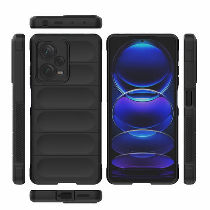 For Xiaomi Redmi Note 12 Pro+ China / Global Magic Shield TPU + Flannel Phone Case(Grey) - Note 12 Pro+ Cases by buy2fix | Online Shopping UK | buy2fix