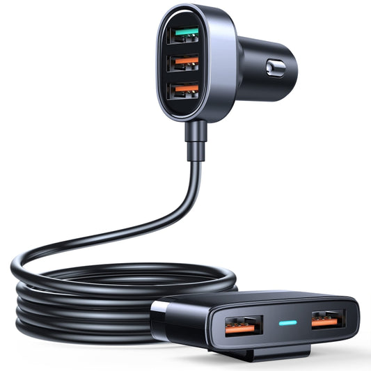 JOYROOM CL03 PRO 45W 5-ports USB Car Charging with Extended HUB(Black) - In Car by JOYROOM | Online Shopping UK | buy2fix