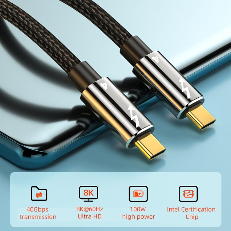 100W Type-C to Type-C Compatible Thunderbolt 4 Full-function Data Cable, Length:1m -  by buy2fix | Online Shopping UK | buy2fix