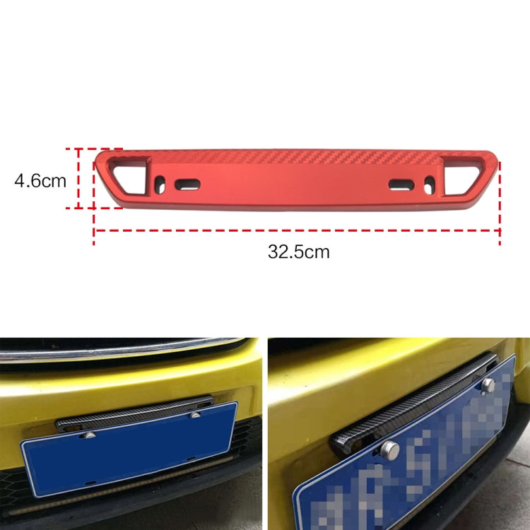 Car Modification Carbon Fiber Pattern License Plate Frame Holder(Gold) - In Car by buy2fix | Online Shopping UK | buy2fix