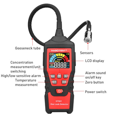 HABOTESA HT601A Combustible Gas Detector Thousand Battery Model without Numerical Display - Consumer Electronics by buy2fix | Online Shopping UK | buy2fix