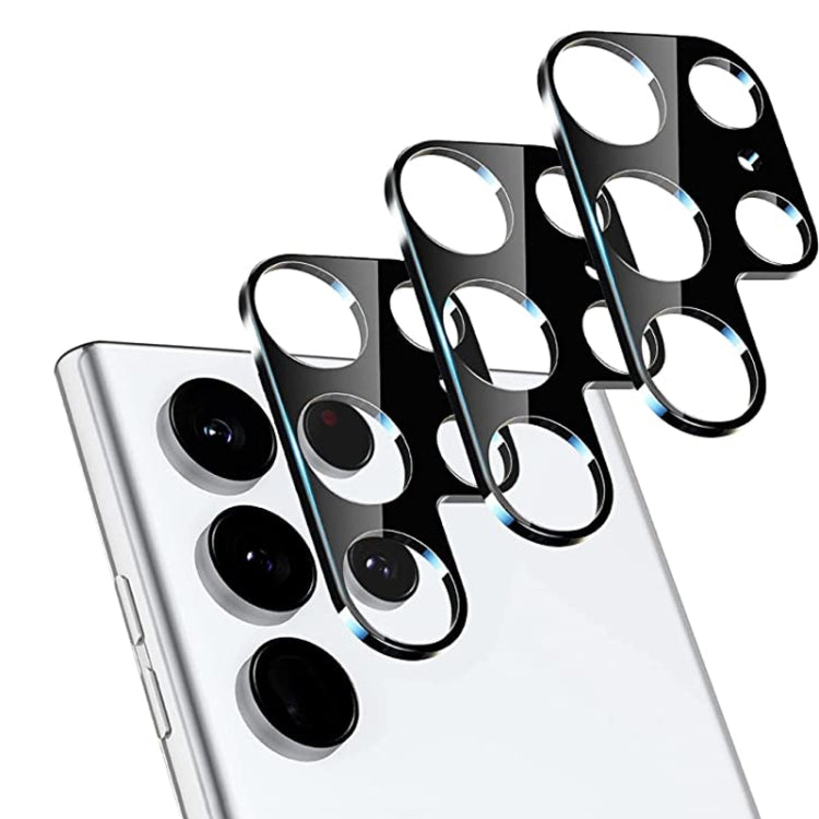 For Samsung Galaxy S22 Ultra 5G 50pcs Integrated Rear Camera Lens Tempered Glass Film(Black) - Galaxy S22 Ultra 5G Tempered Glass by buy2fix | Online Shopping UK | buy2fix