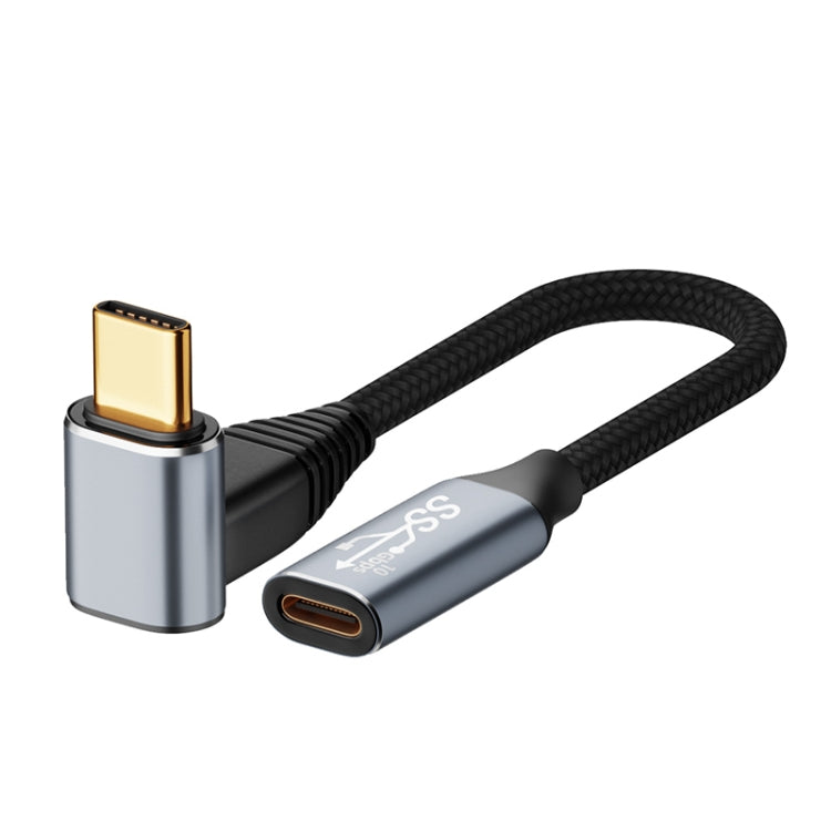 For Steam Deck Gen 100W USB-C/Type-C Male to USB-C/Type-C Female Stereo Curved Extension Cable, Length:3m - Accessories by buy2fix | Online Shopping UK | buy2fix