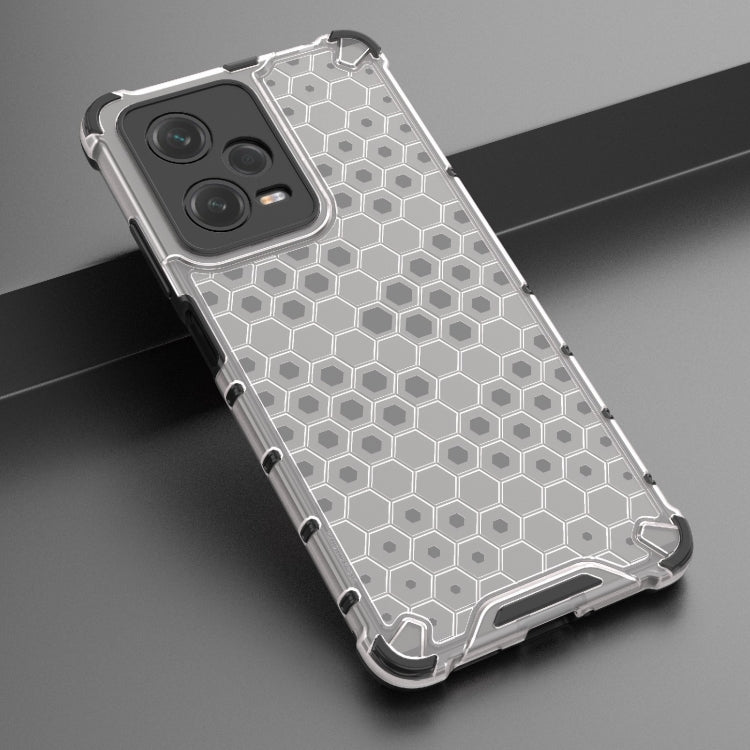 For Xiaomi Poco X5 Pro Shockproof Honeycomb PC + TPU Phone Case(White) - Xiaomi Cases by buy2fix | Online Shopping UK | buy2fix