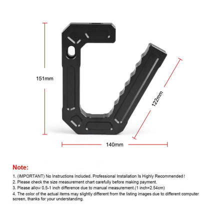 For Jeep Wrangler JK 2007-2018 Car Modification Aluminum Interior Handle(Silver) - In Car by buy2fix | Online Shopping UK | buy2fix