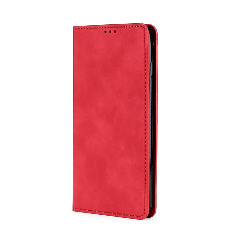 For Xiaomi Poco X5 Pro / Redmi Note 12 Pro Speed Skin Feel Magnetic Horizontal Flip Leather Phone Case(Red) - Xiaomi Cases by buy2fix | Online Shopping UK | buy2fix