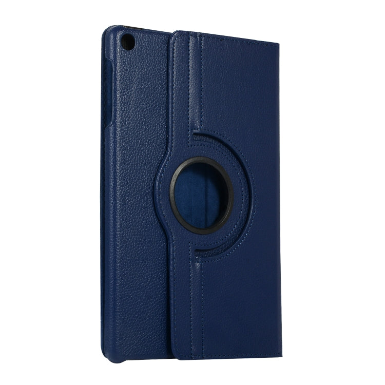 For Huawei Matepad SE 10.4 360 Degree Rotation Litchi Texture Tablet Leather Case(Dark Blue) - Huawei Cases by buy2fix | Online Shopping UK | buy2fix