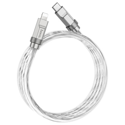 hoco U113 PD 20W USB-C/Type-C to 8 Pin Silicone Data Cable, Length: 1m(Silver) - 2 in 1 Cable by hoco | Online Shopping UK | buy2fix