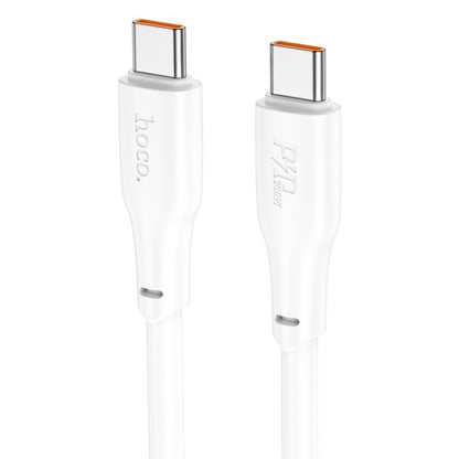 hoco X93 240W USB-C/Type-C to USB-C/Type-C Fast Charge Data Cable, Length:2m(White) -  by hoco | Online Shopping UK | buy2fix