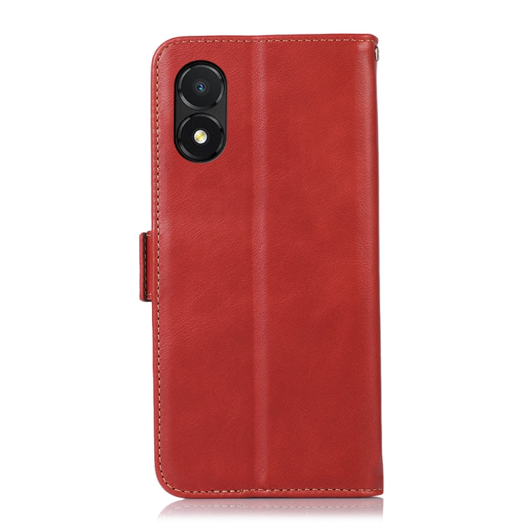 For Honor X5 Crazy Horse Top Layer Cowhide Leather Phone Case(Red) - Honor Cases by buy2fix | Online Shopping UK | buy2fix