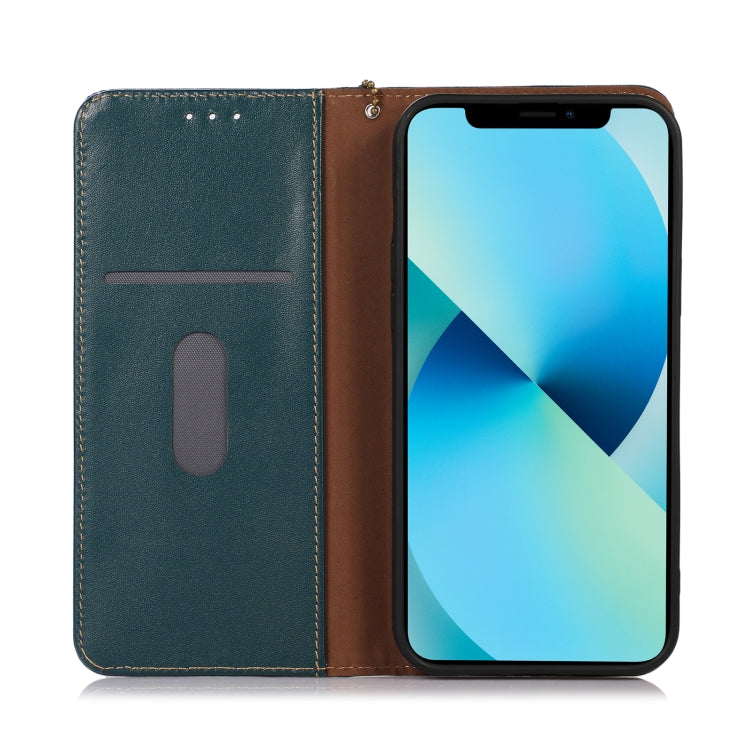 For Sony Xperia 1 V KHAZNEH Nappa Top Layer Cowhide Leather Phone Case(Green) - Sony Cases by buy2fix | Online Shopping UK | buy2fix