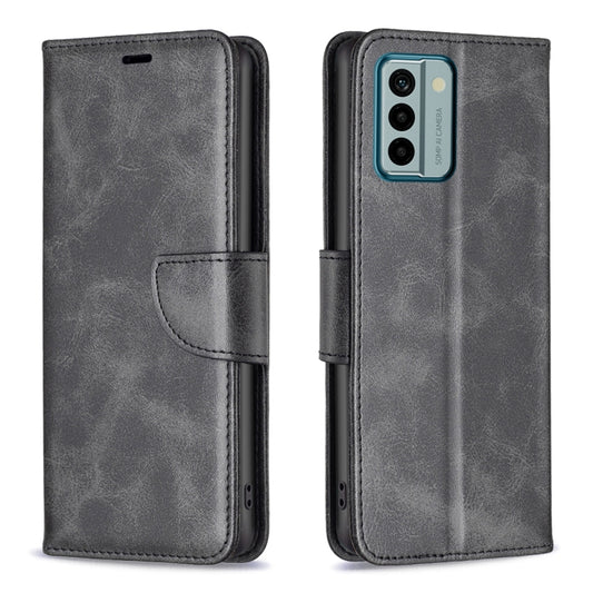 For Nokia G22 Lambskin Texture Leather Phone Case(Black) - Nokia Cases by buy2fix | Online Shopping UK | buy2fix