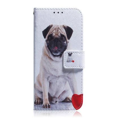 For Xiaomi Redmi 12C / 11A Coloured Drawing Flip Leather Phone Case(Pug) - Xiaomi Cases by buy2fix | Online Shopping UK | buy2fix