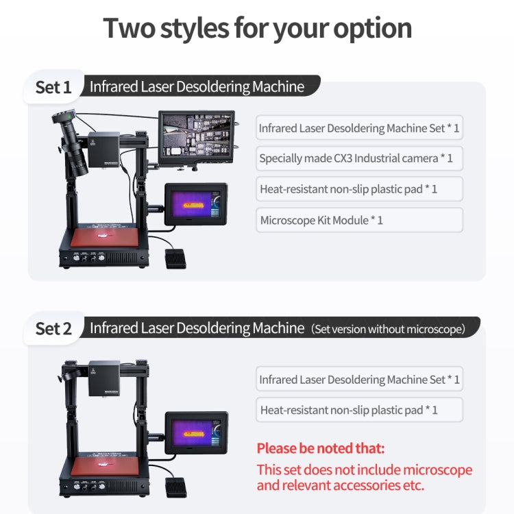 Mega-idea Intelligent Infrared Laser Desoldering Machine, Model:With Microscope Set(EU Plug) - Repair & Spare Parts by QIANLI | Online Shopping UK | buy2fix