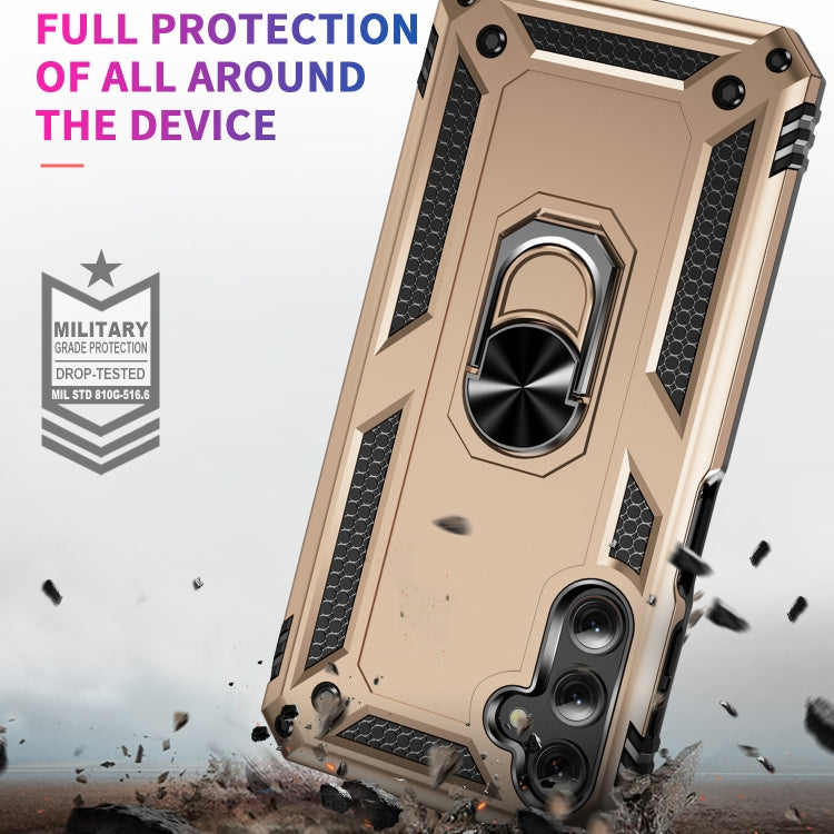 For Samsung Galaxy A24 4G Shockproof TPU + PC Phone Case(Gold) - Galaxy Phone Cases by buy2fix | Online Shopping UK | buy2fix