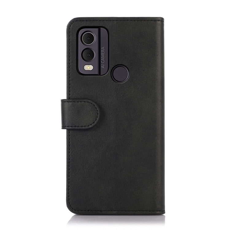 For Nokia C22 4G Cow Texture Leather Phone Case(Black) - Nokia Cases by buy2fix | Online Shopping UK | buy2fix