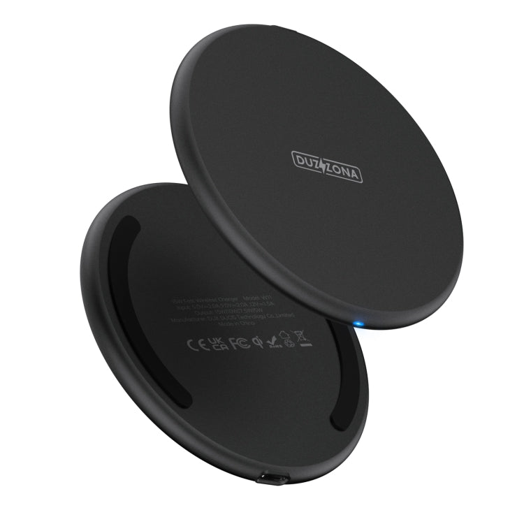 DUZZONA W11 15W Desktop Qi Wireless Charger(Black) - Wireless Charger by DUZZONA | Online Shopping UK | buy2fix