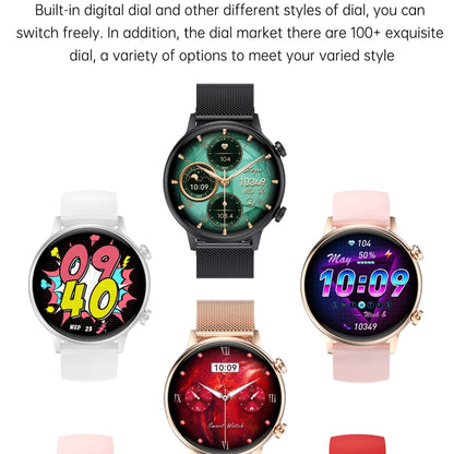 HK39 1.1 inch Smart Silicone Strap Watch Supports Bluetooth Call/Blood Oxygen Monitoring(Black) - Smart Wear by buy2fix | Online Shopping UK | buy2fix