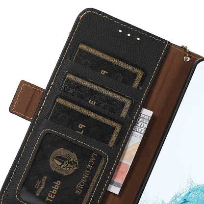 For Google Pixel 8 Pro Side-Magnetic TJ Genuine Leather RFID Phone Case(Black) - Google Cases by buy2fix | Online Shopping UK | buy2fix