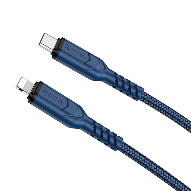 hoco X59 Victory PD 20W USB-C / Type-C to 8 Pin Charging Data Dable, Length:2m(Blue) - 2 in 1 Cable by hoco | Online Shopping UK | buy2fix