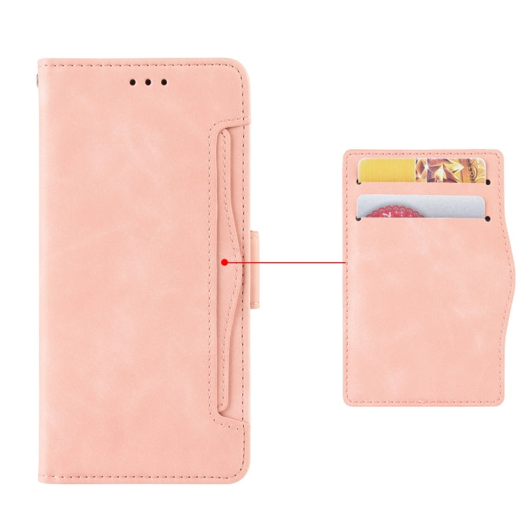 For Doogee X97 / X97 Pro Skin Feel Calf Texture Card Slots Leather Phone Case(Pink) - Doogee Cases by buy2fix | Online Shopping UK | buy2fix