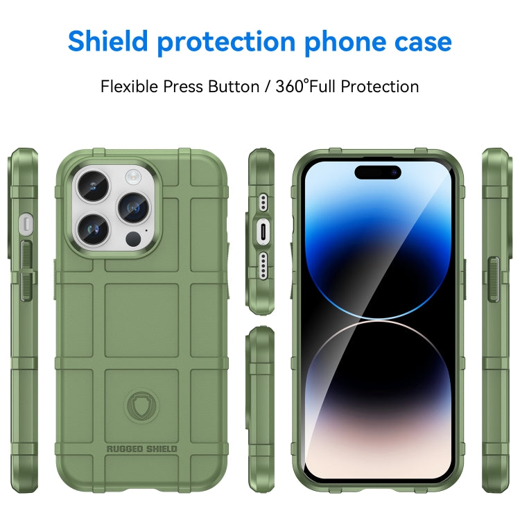 For iPhone 15 Pro Max Full Coverage Shockproof TPU Phone Case(Green) - iPhone 15 Pro Max Cases by buy2fix | Online Shopping UK | buy2fix