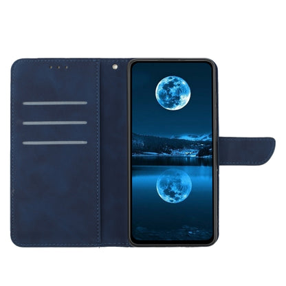 For Sony Xperia 5 III Stitching Embossed Leather Phone Case(Blue) - Sony Cases by buy2fix | Online Shopping UK | buy2fix