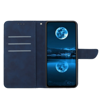 For Redmi Note 12 Pro 4G/5G Stitching Embossed Leather Phone Case(Blue) - Note 12 Pro Cases by buy2fix | Online Shopping UK | buy2fix