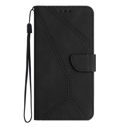 For iPhone 13 Pro Stitching Embossed Leather Phone Case(Black) - iPhone 13 Pro Cases by buy2fix | Online Shopping UK | buy2fix