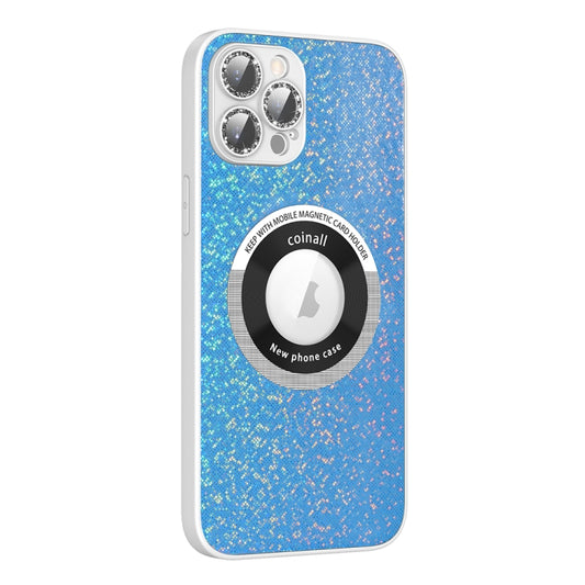 For iPhone 13 Colorful Glitter Magnetic Magsafe TPU + PC Phone Case(Blue) - iPhone 13 Cases by buy2fix | Online Shopping UK | buy2fix