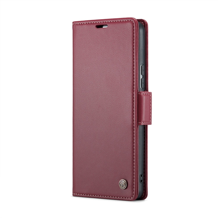 For Xiaomi 13 Lite CaseMe 023 Butterfly Buckle Litchi Texture RFID Anti-theft Leather Phone Case(Wine Red) - 13 Lite Cases by CaseMe | Online Shopping UK | buy2fix