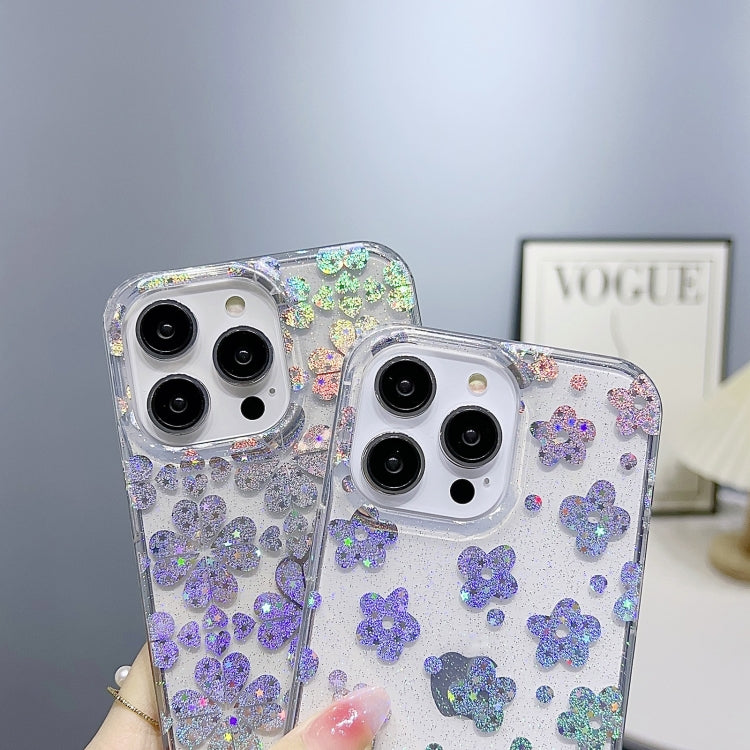 For iPhone 11 Pro Max Little Star Series Glitter Powder TPU Phone Case(Polka Dots) - iPhone 11 Pro Max Cases by buy2fix | Online Shopping UK | buy2fix