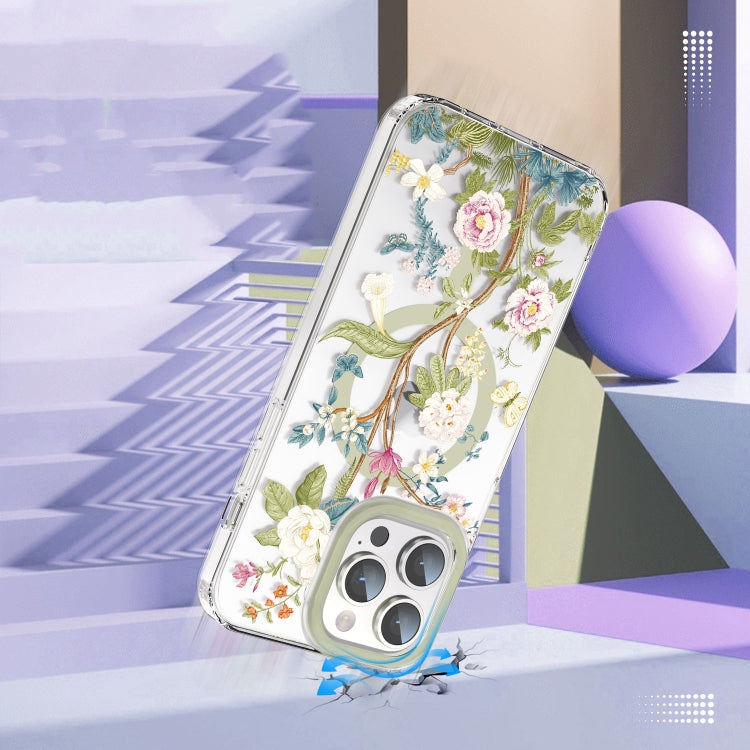 For iPhone 11 MagSafe Magnetic TPU Phone Case(Blue Hydrangea Ball) - iPhone 11 Cases by buy2fix | Online Shopping UK | buy2fix