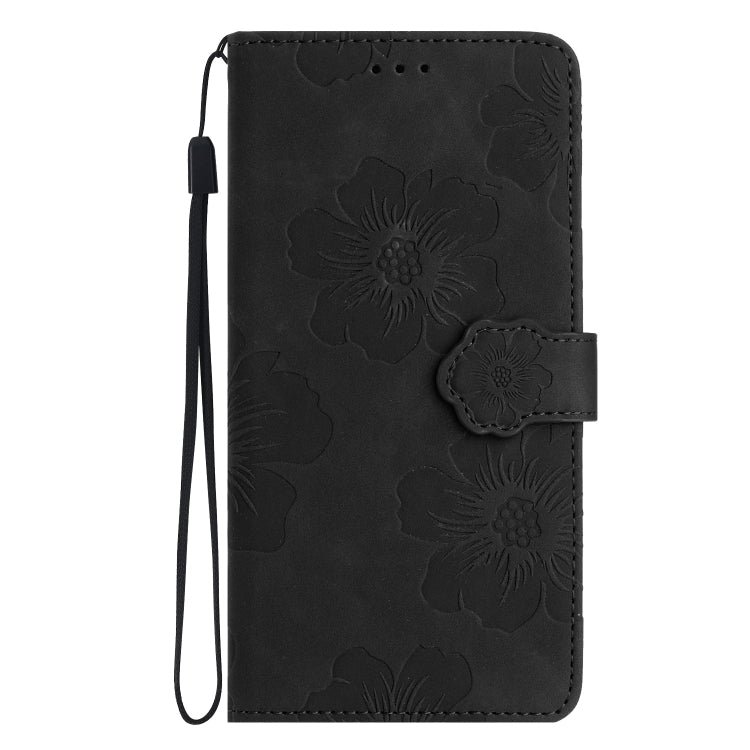 For Xiaomi Mi 11 Pro Flower Embossing Pattern Leather Phone Case(Black) - Xiaomi Cases by buy2fix | Online Shopping UK | buy2fix