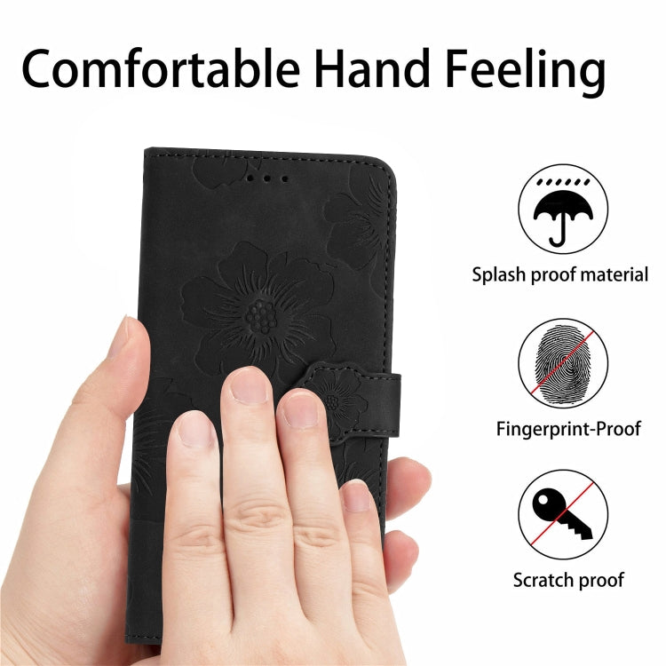 For Xiaomi Mi 11 Pro Flower Embossing Pattern Leather Phone Case(Black) - Xiaomi Cases by buy2fix | Online Shopping UK | buy2fix