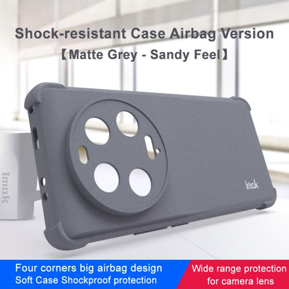 For Xiaomi 13 Ultra 5G imak Shockproof Airbag TPU Phone Case(Matte Grey) - 13 Ultra Cases by imak | Online Shopping UK | buy2fix