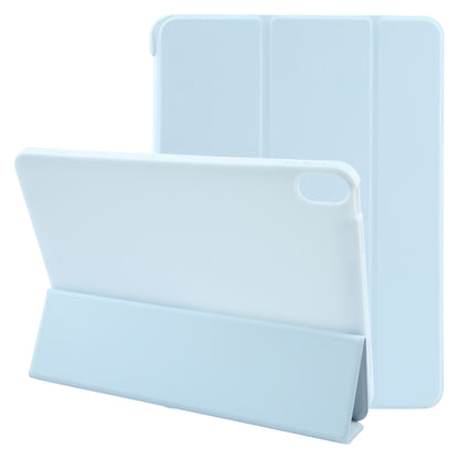 For iPad 10.9 2022 / Air 5 / Air 4 GEBEI 3-folding Holder Shockproof Flip Leather Tablet Case(Sky Blue) - iPad Air (2022) / (2020) 10.9 Cases by GEBEI | Online Shopping UK | buy2fix