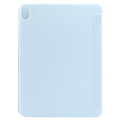 For iPad 10.9 2022 / Air 5 / Air 4 GEBEI 3-folding Holder Shockproof Flip Leather Tablet Case(Sky Blue) - iPad Air (2022) / (2020) 10.9 Cases by GEBEI | Online Shopping UK | buy2fix