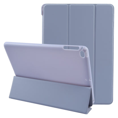 For iPad 9.7 2018 & 2017 / Air / Air2 GEBEI 3-folding Holder Shockproof Flip Leather Tablet Case(Light Purple) - iPad 9.7 (2018) & (2017) Cases by GEBEI | Online Shopping UK | buy2fix