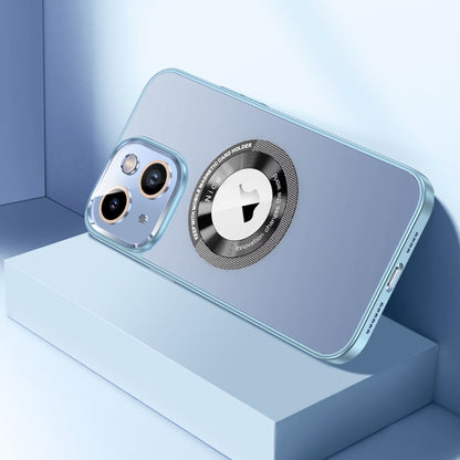 For iPhone 14 Plus CD Texture MagSafe Magnetic Phone Case(Sierra Blue) - iPhone 14 Plus Cases by buy2fix | Online Shopping UK | buy2fix