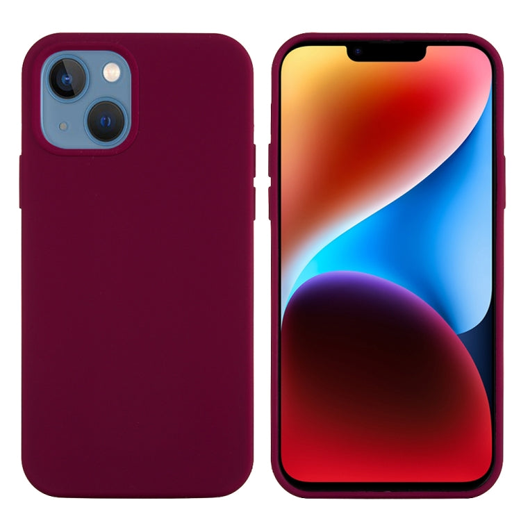 For iPhone 15 Plus Solid Color Silicone Phone Case(Violet) - iPhone 15 Plus Cases by buy2fix | Online Shopping UK | buy2fix